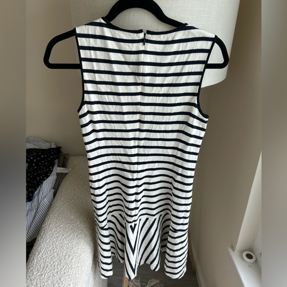 Theory black and white stripe dress - Picture 2 of 6